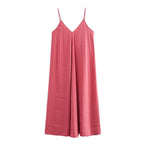 All-matching Camisole Elegant Midi Skirt Dress Solid Color