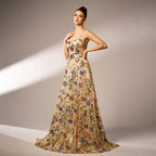Elegant Sleeveless Sequined Suspender Evening Dress