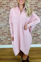 Women's Solid Color Knitted Loose Dress