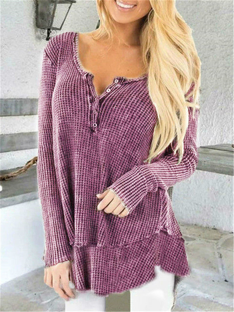 Casual stitching top