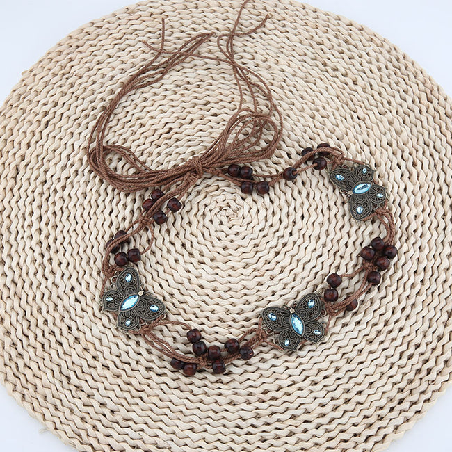 Women's Retro Ethnic Style Hand-woven Belt Main Image