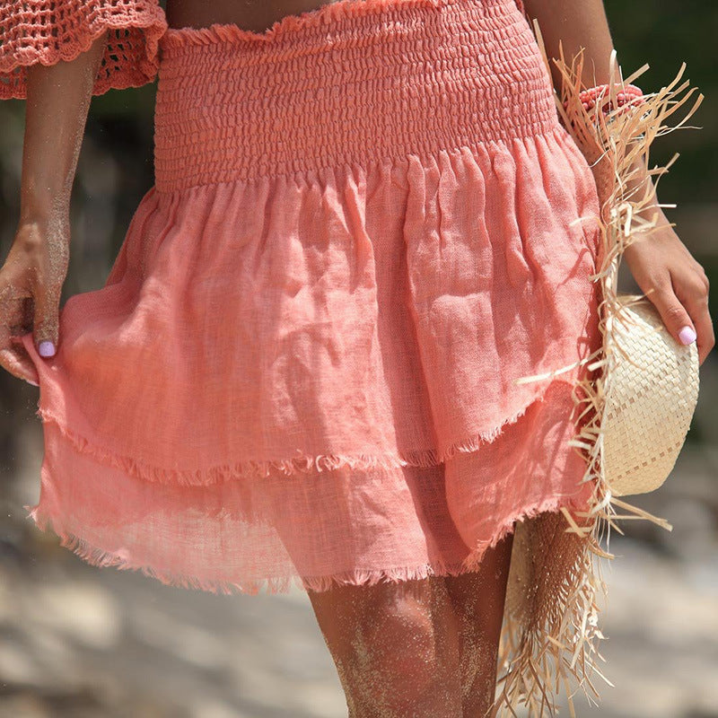 Yoga beach skirt casual cotton