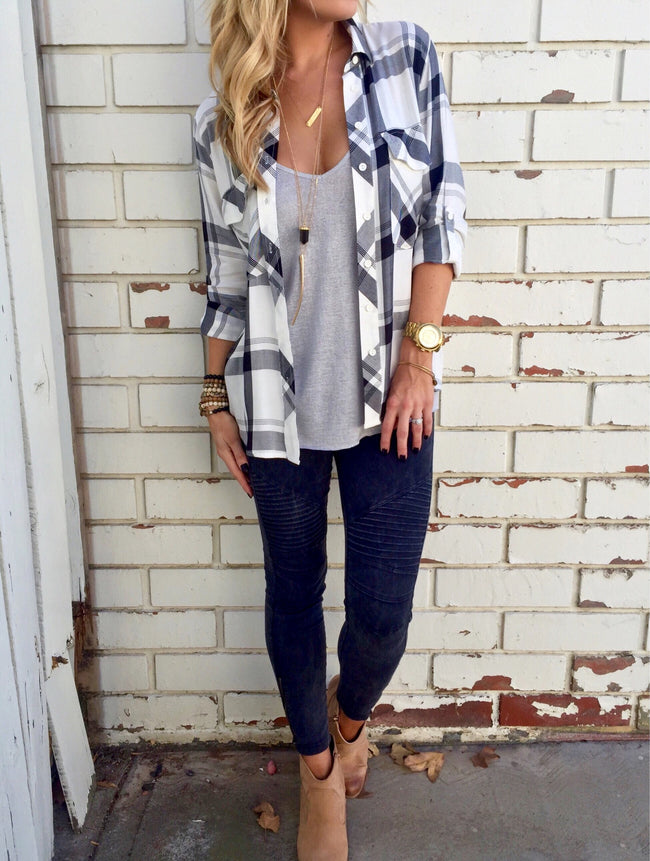 aliexpress new winter women's Plaid shirt long sleeved blouse and a large number of spot Main Image
