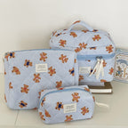 Bow-knot Flower Large-capacity Makeup Bag