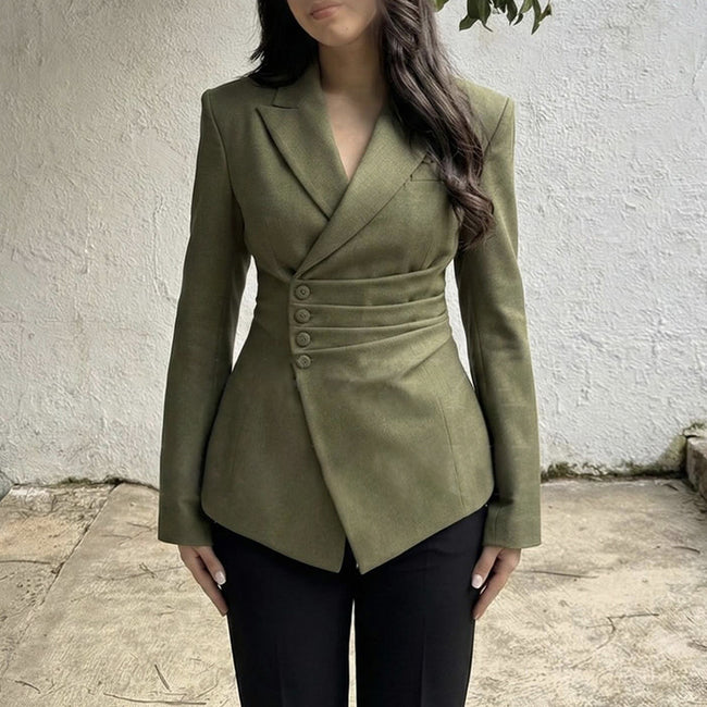 Women's Stylish And Elegant Asymmetrical Blazer Hover Image