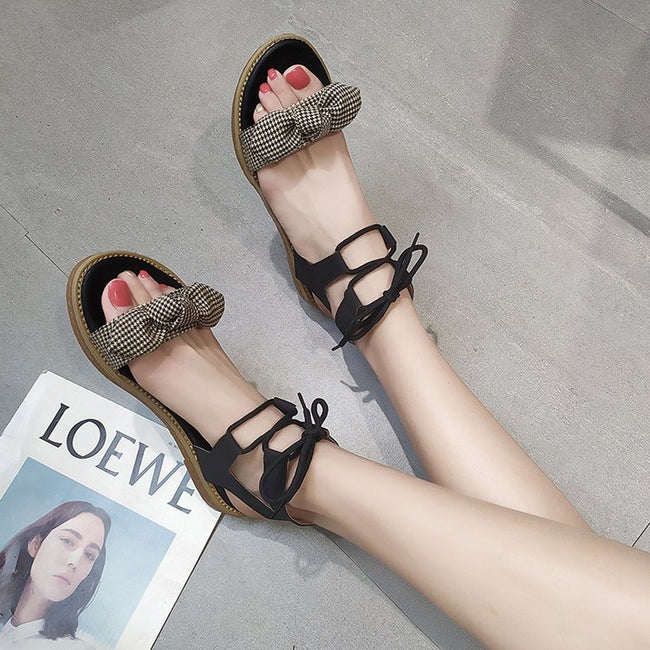 Cute fashion bow tie women sandals Main Image