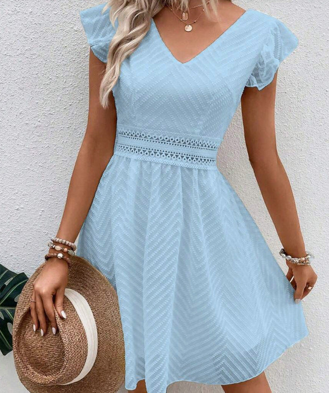 Lace Elegant Casual Mid-length Women's Dress