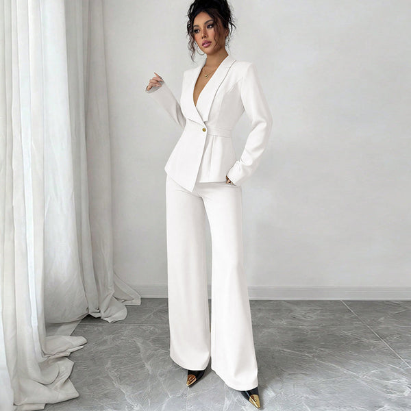 Women's Casual Pants Suit Two-Piece Set
