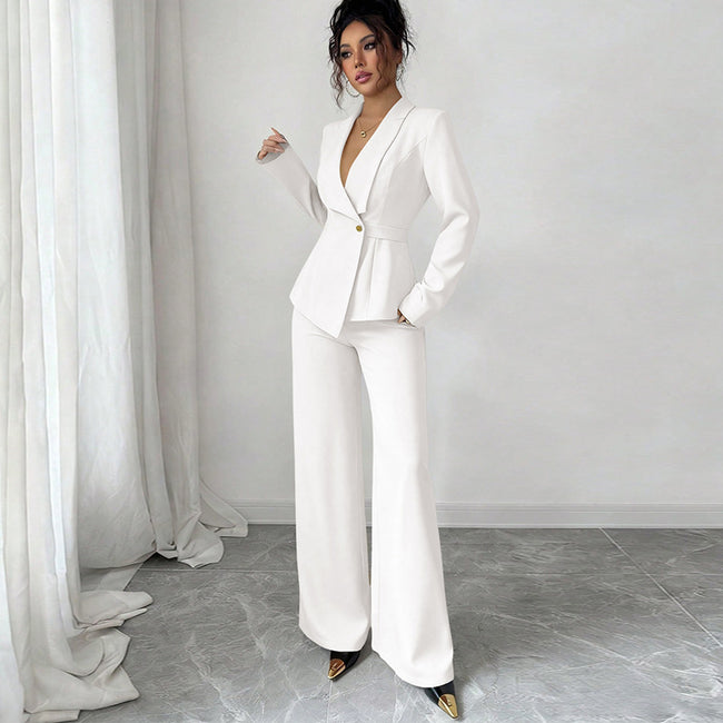 Women's Casual Pants Suit Two-Piece Set Hover Image