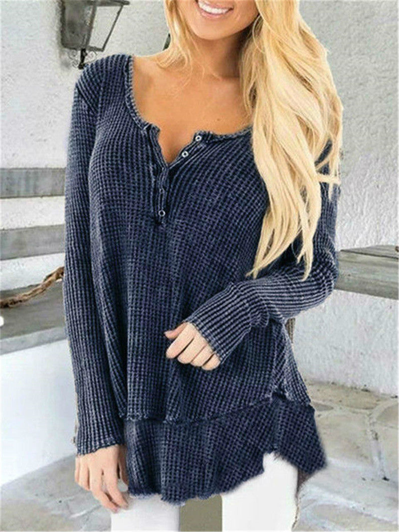 Casual stitching top