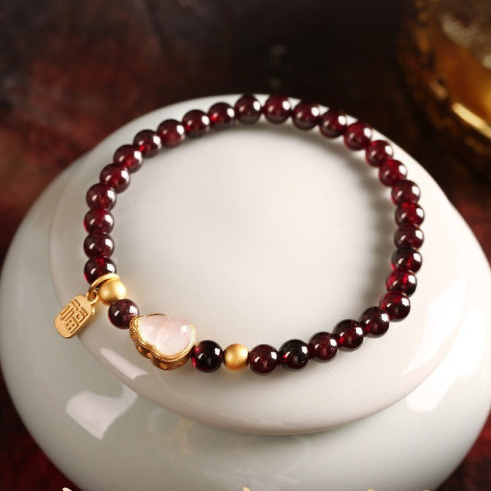 Gourd Bracelet Simple Garnet Bracelet For Women
