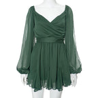 Women's Solid Color Slim Fit Short Dress
