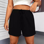 Fashion Drawstring Yoga Outdoor Exercise Shorts Women