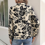 Retro Printed Elegant Shirt Top For Women