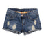 Torn Denim Shorts For Women