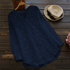 European And American Women's Lace Embroidered Long Sleeve Shirt