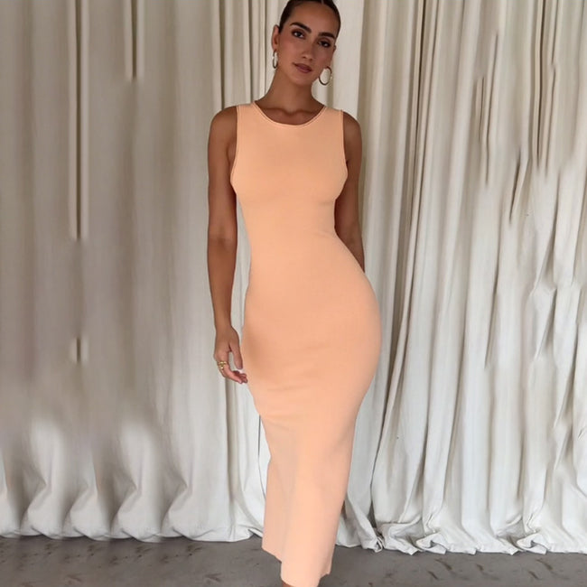 Fashion Simple Woolen Dress Women Hover Image