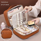 5-in-1 Multi-Functional Partitioned PU Makeup Bag