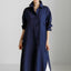 Women's Cardigan Cotton And Linen Half Sleeve Dress Women