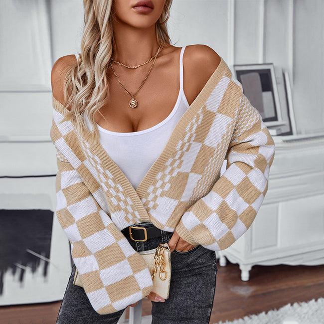 Women Sweater Loose Lantern Sleeve Main Image