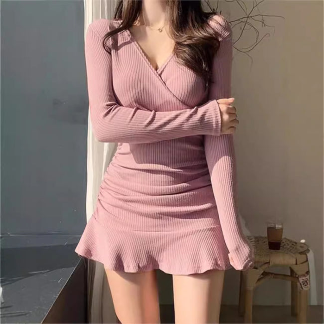 Women's Dress Street Long Sleeve V-neck Main Image