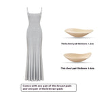 Super Long Strap Fishtail Dress Women