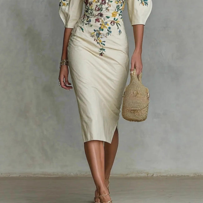 Off-shoulder Waist Dress For Women Main Image