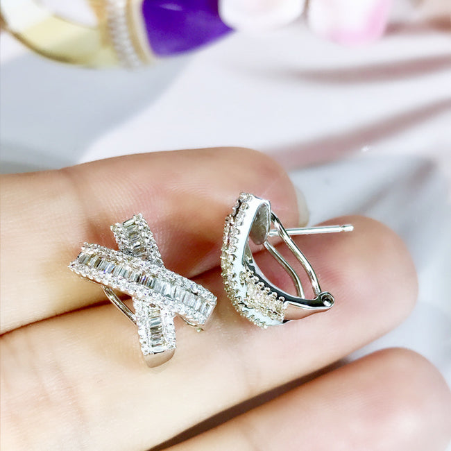 Crystal Zircon Earrings Ear Jewelry Women Main Image