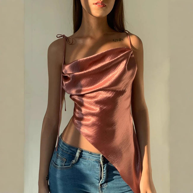Womens Satin Slip Camisole Top For Outwear Main Image