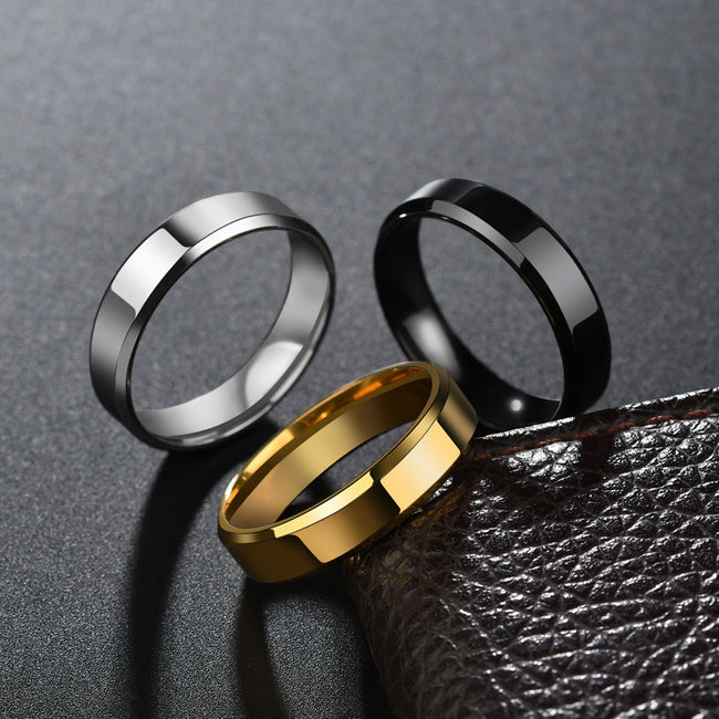 Niche Rings For Men And Women Stainless Steel Couple Rings Hover Image