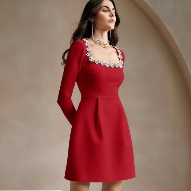 Elegant U-collar Fashion Special Dress Women Hover Image