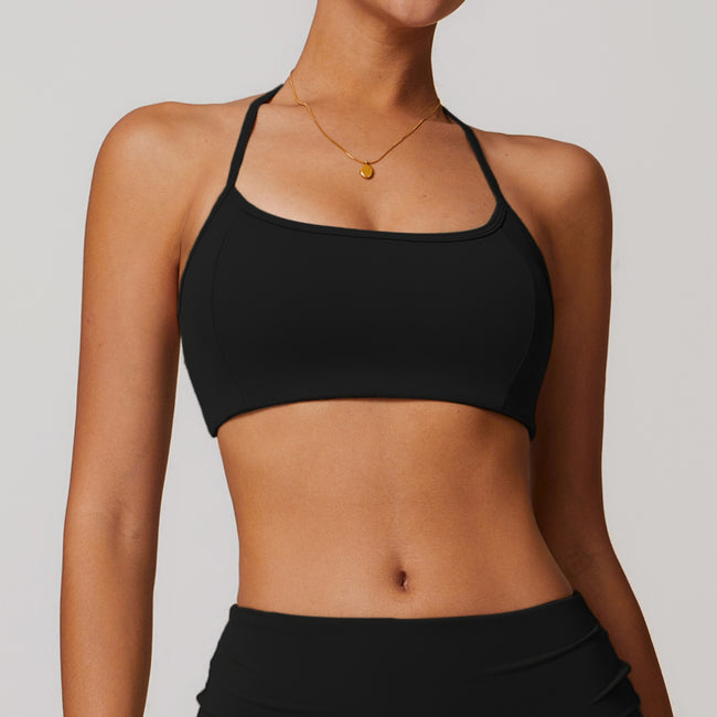 Halter Tight Back Yoga Bra For Women Hover Image