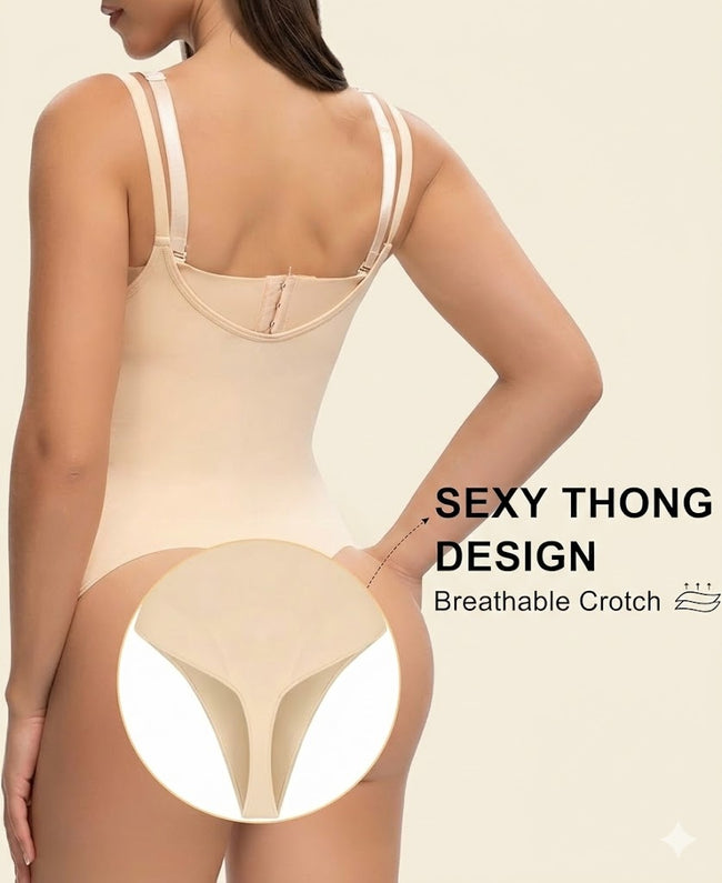 Open Bust Shapewear Tummy Control Bodysuits For Women Seamless Compression High Waisted Body Shaper Main Image