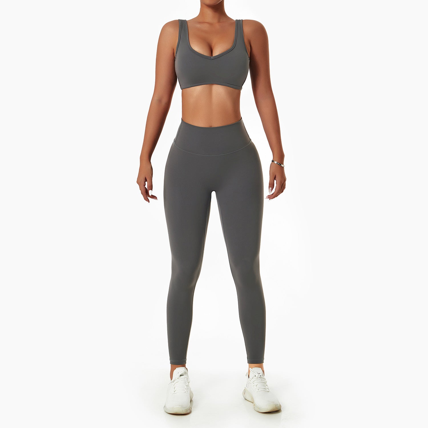 Breathable Running Fitness Suit Nude Yoga Suit