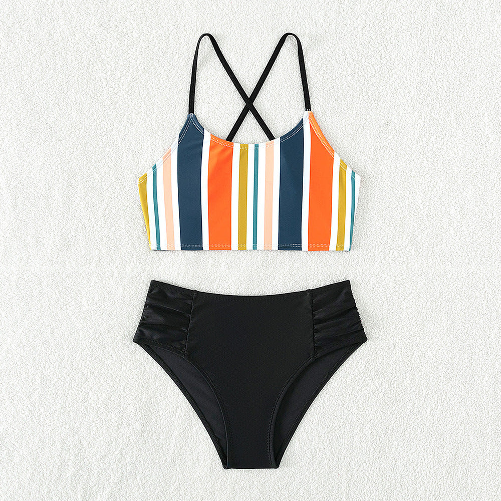 Fashion Personality Split Bikini Girl's Swimsuit