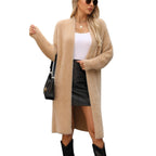 Mid-length Casual Loose Sweater Coat Women