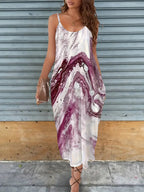 Women's Fashion Printed Loose Sling Dress