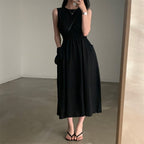 Pocket Sleeveless Vest Dress Women