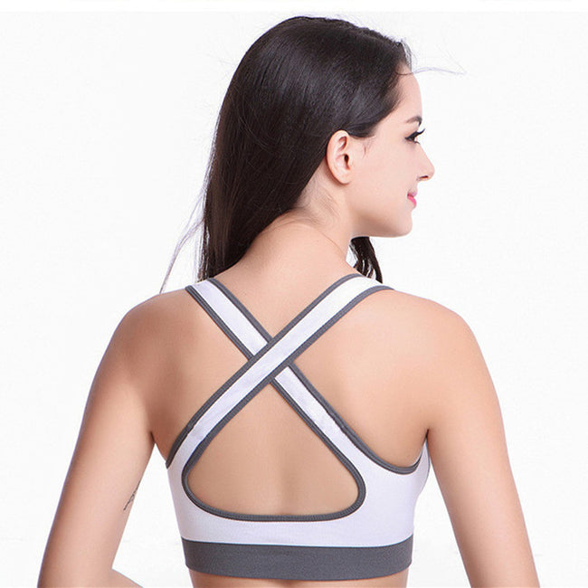 Women Athletic Vest Padded Tank Top Gym Fitness Sports Bra Stretch Cotton Seamless Breathable Yoga Bras Underwear Main Image