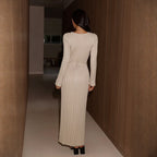 Elegant Light Dress For Women V-neck Dress