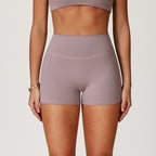 Brushed Tight High Waist Yoga Shorts For Women