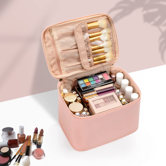 Portable Makeup Bag, Large-capacity Cosmetic Case, High-quality Storage Hover Image