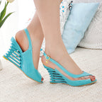 Fish mouth high heels