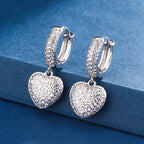 European And American-style Sweet Heart-shaped Earrings, New Summer Jewelry For Women