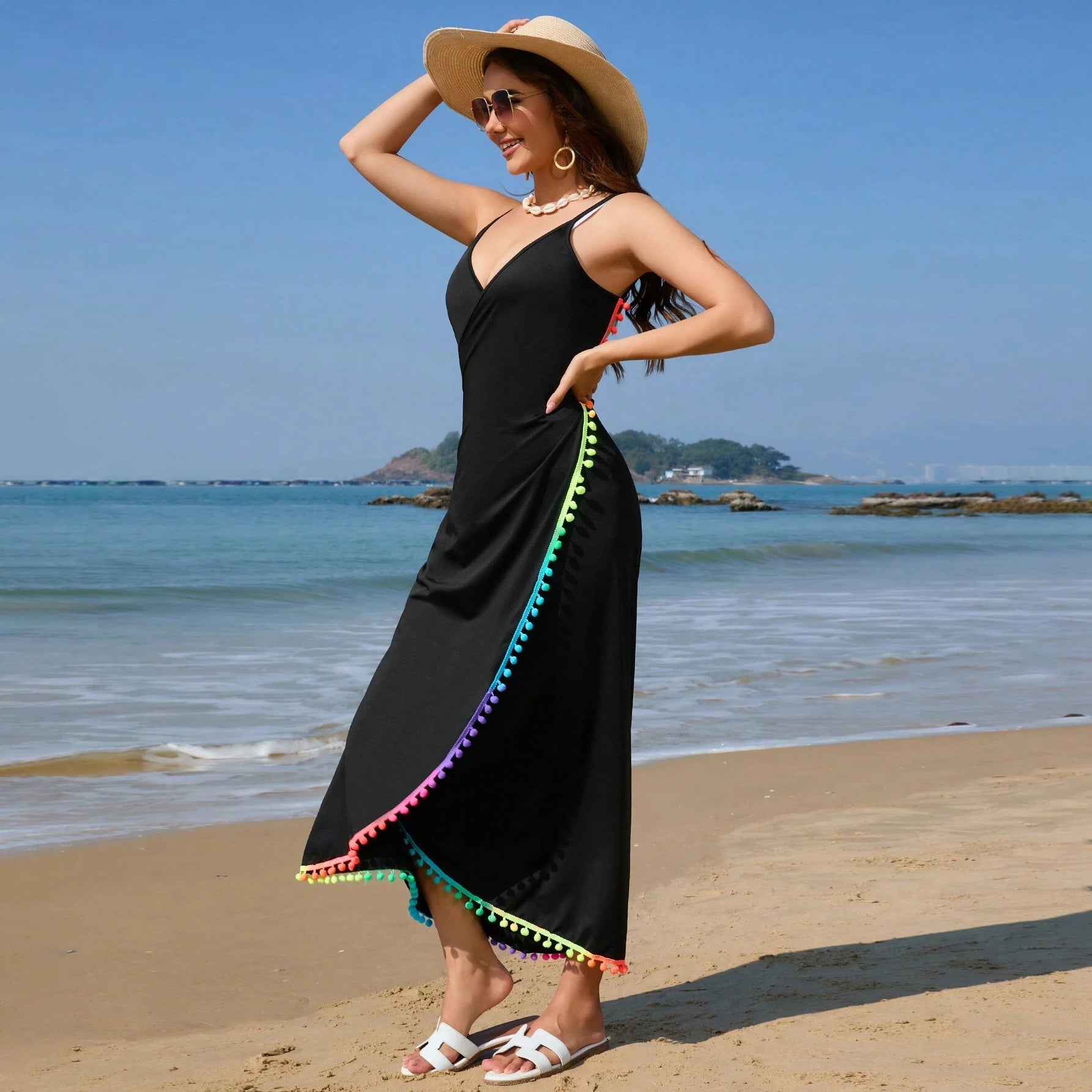 Fashion Personality Female Seaside Holiday Dress