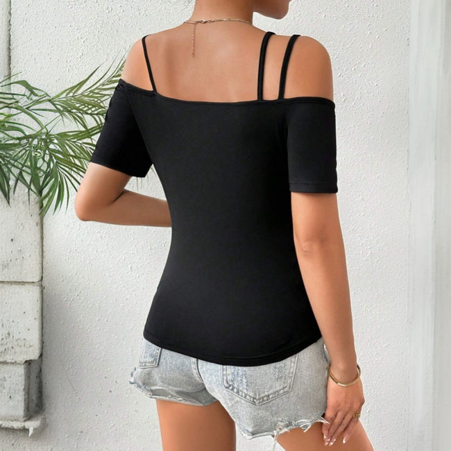 Womens Minimalist Sexy Off-shoulder Camisole Top Main Image