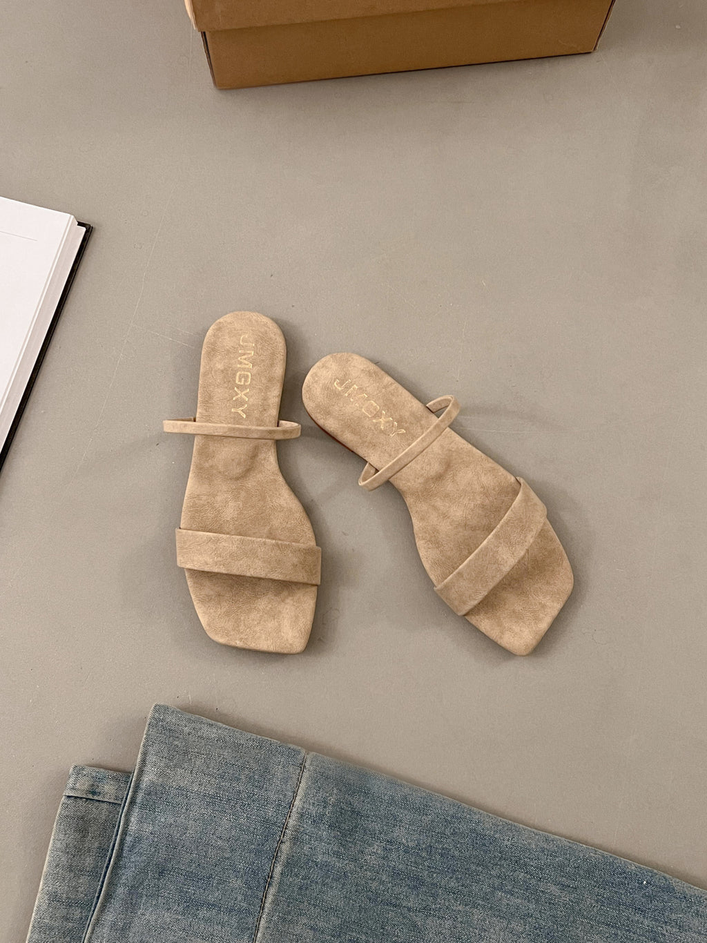 Summer Korean Style Square Toe Peep Toe Sandals For Women