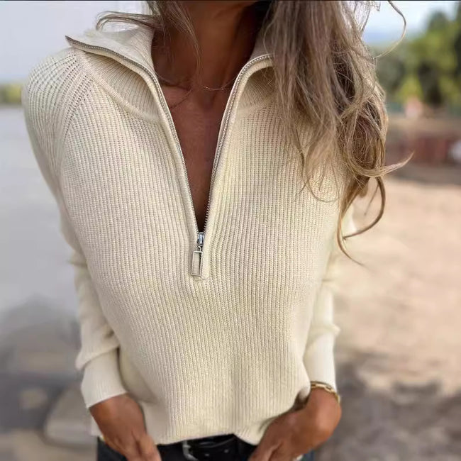 New Casual Solid Color Sweater For Women Hover Image