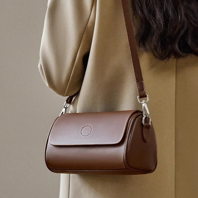 Mini Round Handbag Tote Shoulder Bag For Women Hover Image