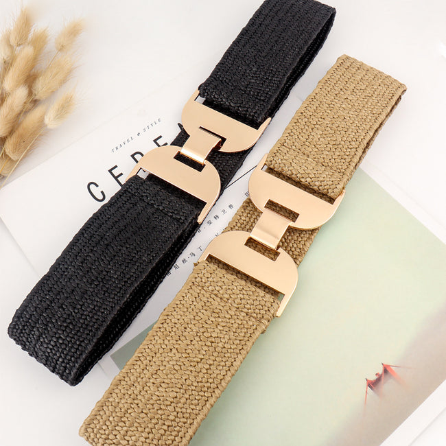 Women's Stretch Woven Elastic Waistband Hover Image